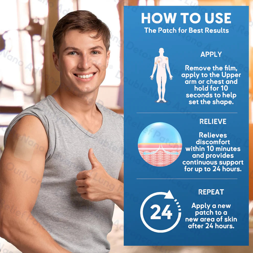 Ourlyard DoubleNano Advanced Lung Detox Relief Patch